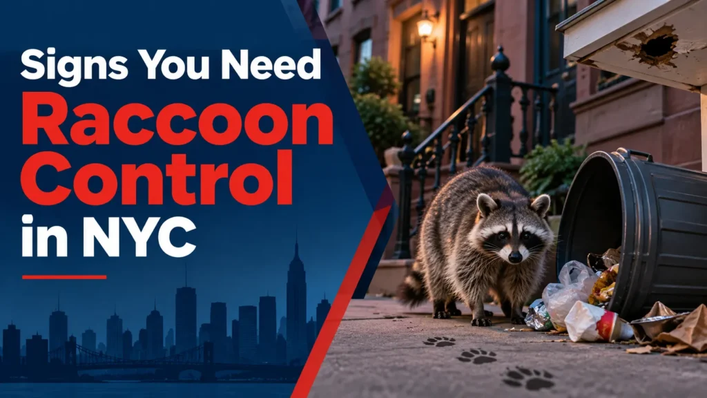 Signs You Need Raccoon Control in NYC