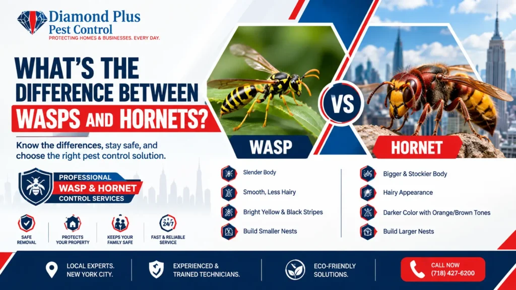 what's the difference between wasps and hornets